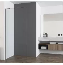 Душевая перегородка Vincea Walk-In HA VSW-7HA800CLB 80 см, профиль черный матовый, стекло прозрачное