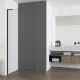Душевая перегородка Vincea Walk-In HA VSW-7HA900CLB 90 см, профиль черный матовый, стекло прозрачное