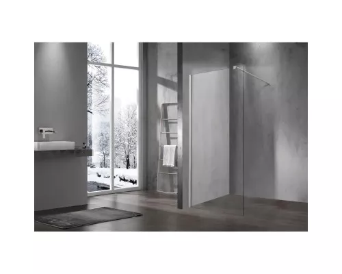 Душевая перегородка Vincea Walk-In VSW-1H900CLBN 90 см, профиль никель матовый, стекло прозрачное