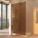 Душевая перегородка Vincea Walk-In VSW-1H900GS 90 см, профиль хром, стекло янтарное