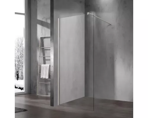 Душевая перегородка Vincea Walk-In VSW-1H700CLBN 70 см, профиль никель матовый, стекло прозрачное
