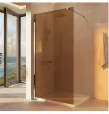 Душевая перегородка Vincea Walk-In VSW-1H100GS 100 см, профиль хром, стекло янтарное