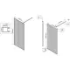 Душевая перегородка Vincea Walk-In HP Art VSW-1HP120FLGM 120 см, профиль вороненая сталь, стекло рифленое