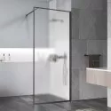 Душевая перегородка Vincea Walk-In HP Art VSW-1HP120FLGM 120 см, профиль вороненая сталь, стекло рифленое