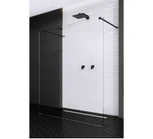 Неподвижная перегородка Radaway Modo X I Black 150 прозрачное