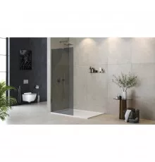 Неподвижная перегородка 80 см Cezares LIBERTA-L-1-TB-80-GR-Cr графитовое