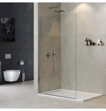 Неподвижная перегородка 130 см Cezares LIBERTA-L-1-TB-130-C-Cr прозрачное