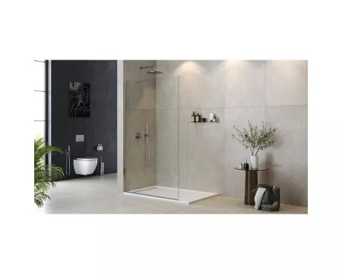 Приобрести Неподвижная перегородка 125 см Cezares LIBERTA-L-1-TB-125-C-Cr прозрачное в магазине сантехники Santeh-Crystal.ru