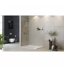 Неподвижная перегородка 115 см Cezares LIBERTA-L-1-TB-115-C-Cr прозрачное