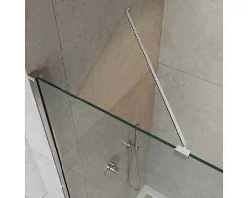 Заказать Неподвижная перегородка 115 см Cezares LIBERTA-L-1-TB-115-C-Cr прозрачное в магазине сантехники Santeh-Crystal.ru