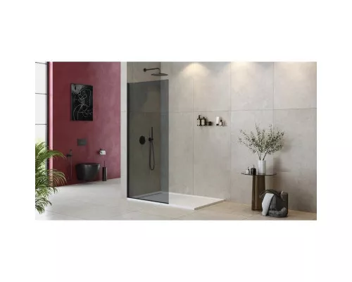 Заказать Неподвижная перегородка 110 см Cezares LIBERTA-L-1-TB-110-GR-NERO графитовое в магазине сантехники Santeh-Crystal.ru