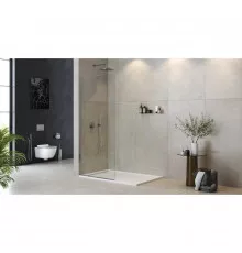 Неподвижная перегородка 105 см Cezares LIBERTA-L-1-TB-105-C-Cr прозрачное