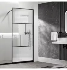 Неподвижная перегородка 100 см Vincea Walk-In HC Art VSW-1HC100CFB прозрачное/рифленое