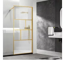 Неподвижная перегородка 120 см Vincea Walk-In HC Art VSW-1HC120CFBG прозрачное/рифленое