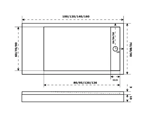 Приобрести Панель фронтально-торцевая 160х70 см Flow, Essentia, Stella Good Door ЭЛ00182 в магазине сантехники Santeh-Crystal.ru