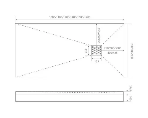 Купить Каркас для поддона 110х80 Good Door Essentia КП00023 в магазине сантехники Santeh-Crystal.ru