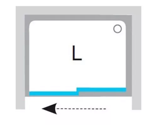 Заказать Душевая раздвижная дверь Ravak Matrix MSD2 100 L белый Transparent 0WLA0100Z1 в магазине сантехники Santeh-Crystal.ru