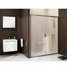 Душевые раздвижные двери Ravak Blix BLDP4 150 сатин Grape 0YVP0U00ZG