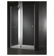 Душевая дверь распашная Cezares Elena 110 см текстурное стекло ELENA-W-B-12-110-P-Cr-L