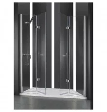 Душевая дверь складная Cezares Elena 193 см текстурное стекло ELENA-W-BS-22-200-P-Cr