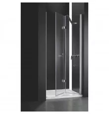 Душевая дверь складная Cezares Elena 80 см текстурное стекло ELENA-W-BS-12-80-P-Cr-R