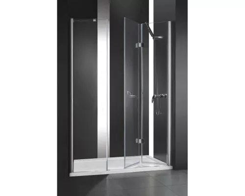 Купить Душевая дверь складная Cezares Elena 120 см текстурное стекло ELENA-W-BS-13-40+40/40-P-Cr-R в магазине сантехники Santeh-Crystal.ru