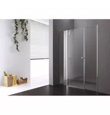 Душевая дверь распашная Cezares Elena 170 см текстурное стекло ELENA-W-B-13-60+60/50-P-Cr-L