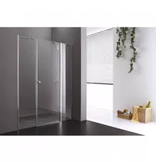 Душевая дверь распашная Cezares Elena 170 см текстурное стекло ELENA-W-B-13-60+60/50-P-Cr-R