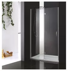 Душевая дверь распашная Cezares Bergamo 120 см текстурное стекло BERGAMO-W-B-12-120-P-Cr-L