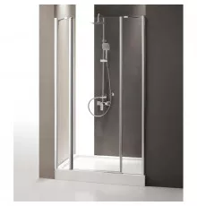 Душевая дверь распашная Cezares Triumph 140 см прозрачное стекло TRIUMPH-D-B-13-40+60/40-C-Cr-L