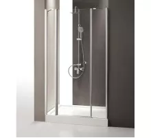 Душевая дверь распашная Cezares Triumph 140 см текстурное стекло TRIUMPH-D-B-13-40+60/40-P-Cr-L