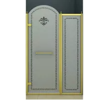 Душевая дверь распашная Cezares Retro 120 см матовое с прозрачным узором RETRO-A-B-11-120-PP-G-L