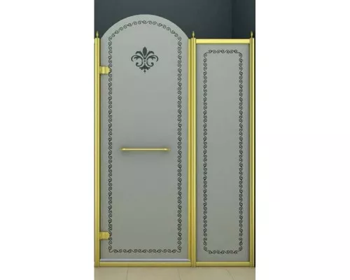 Заказать Душевая дверь распашная Cezares Retro 120 см матовое с прозрачным узором RETRO-A-B-11-120-PP-G-L в магазине сантехники Santeh-Crystal.ru