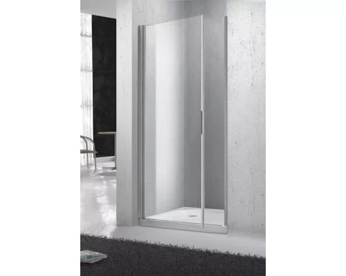 Приобрести Душевая дверь распашная BelBagno Sela 80 см текстурное стекло SELA-B-1-80-Ch-Cr в магазине сантехники Santeh-Crystal.ru