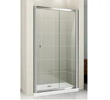 Душевая дверь раздвижная Cezares Pratico 115 см текстурное стекло PRATICO-BF-1-115-P-Cr