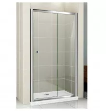 Душевая дверь раздвижная Cezares Pratico 115 см текстурное стекло PRATICO-BF-1-115-P-Cr