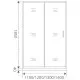 Купить Душевая дверь 140 см Good Door Latte WTW-140-C-WE прозрачное в магазине сантехники Santeh-Crystal.ru