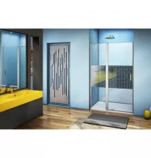 Душевая дверь 140 см Good Door Fantasy WTW-140-F-CH прозрачный с рисунком