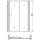 Заказать Душевая дверь 110 см Gemy Victoria S30191D прозрачное в магазине сантехники Santeh-Crystal.ru