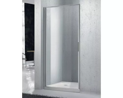 Купить Душевая дверь 85 см BelBagno SELA-B-1-85-Ch-Cr текстурное стекло в магазине сантехники Santeh-Crystal.ru