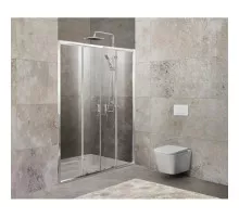 Душевая дверь 150-180 см BelBagno UNIQUE-BF-2-150/180-C-Cr прозрачное