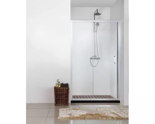 Приобрести Душевая дверь 120 см Bravat Line BD120.4101A прозрачное в магазине сантехники Santeh-Crystal.ru