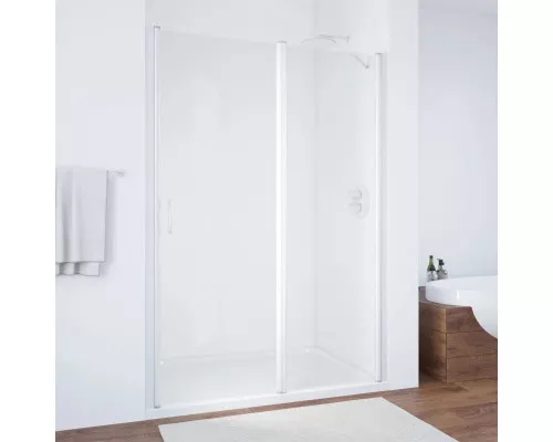Приобрести Душевая дверь 125 см Vegas Glass EP-F-1 125 01 01 R прозрачное в магазине сантехники Santeh-Crystal.ru