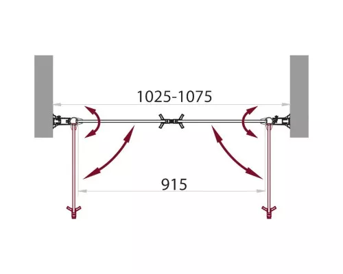 Купить Душевая дверь 105 см BelBagno SELA-B-2-105-C-Cr прозрачное в магазине сантехники Santeh-Crystal.ru