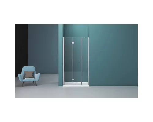 Заказать Душевая дверь 185 см BelBagno Albano ALBANO-BS-13-100+90-C-Cr прозрачное в магазине сантехники Santeh-Crystal.ru
