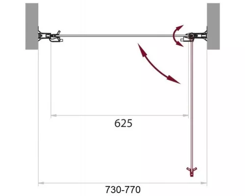 Заказать Душевая дверь 75 см BelBagno Sela SELA-B-1-75-P-Cr текстурное стекло в магазине сантехники Santeh-Crystal.ru