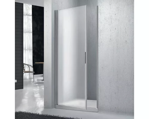 Купить Душевая дверь 80 см BelBagno Sela SELA-B-1-80-P-Cr текстурное стекло в магазине сантехники Santeh-Crystal.ru