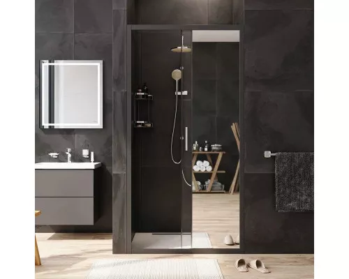 Купить Душевая дверь 100 см Am.Pm Gem W90G-100-1-195BMir зеркальное в магазине сантехники Santeh-Crystal.ru
