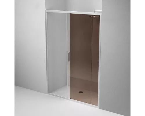 Приобрести Душевая дверь 140 см Am.Pm Gem W90G-140-1-195MBr бронза в магазине сантехники Santeh-Crystal.ru