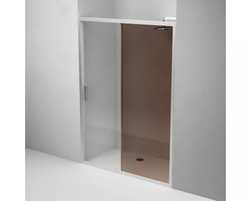 Приобрести Душевая дверь 140 см Am.Pm Gem W90G-140-1-195MBr бронза в магазине сантехники Santeh-Crystal.ru